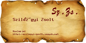 Szilágyi Zsolt névjegykártya