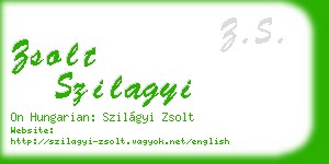 zsolt szilagyi business card